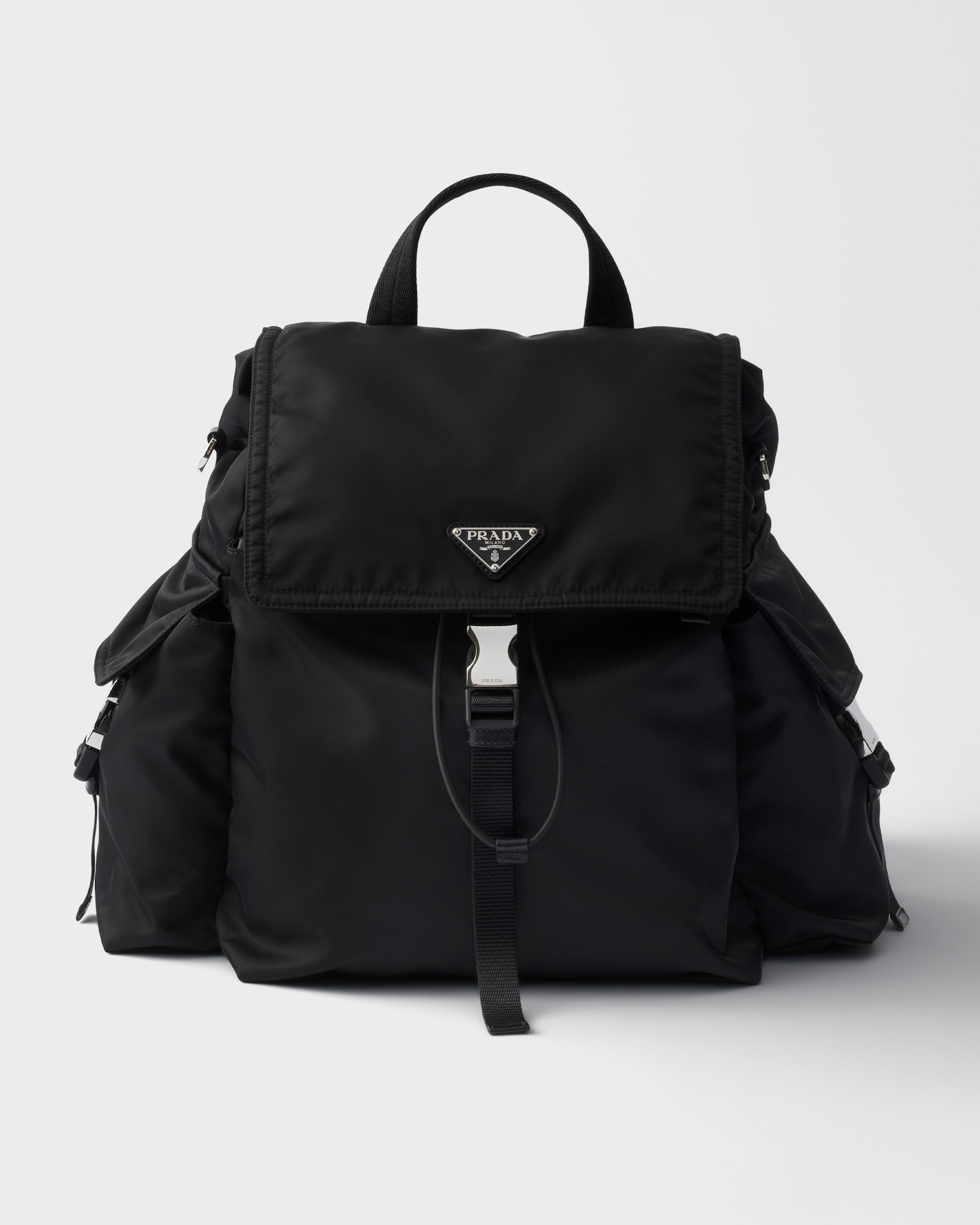 Prada Explore Re-Nylon and leather backpack