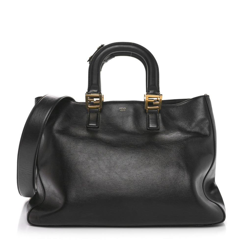 Vitello Glacier Medium FF Tote Black