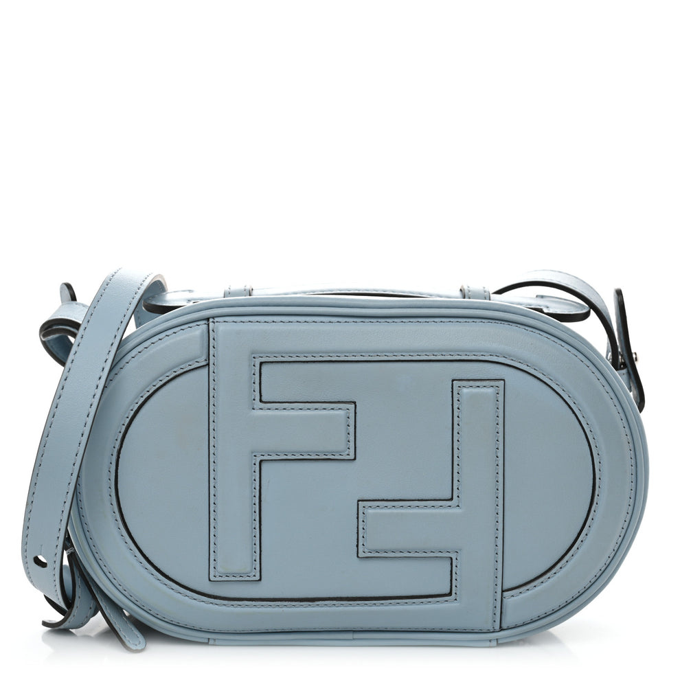 Vitello Grace Camoscio O'Lock Mini Camera Case Azzurro Baby