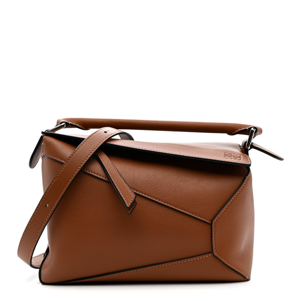 Calfskin Mini Puzzle Bag Tan