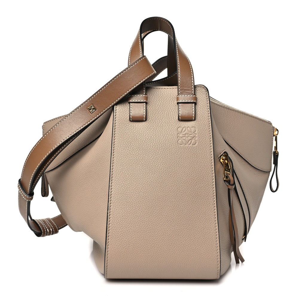 Calfskin Small Hammock Shoulder Bag Sand Mink