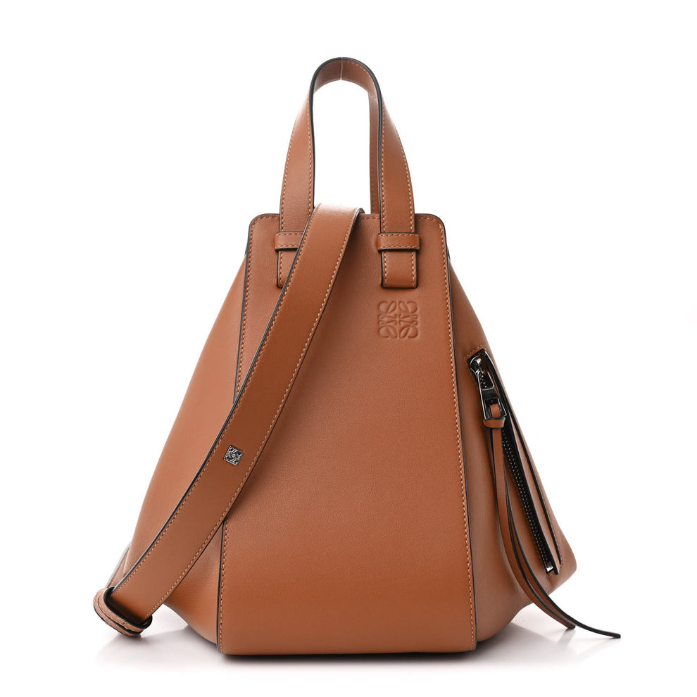 Calfskin Small Hammock Shoulder Bag Tan