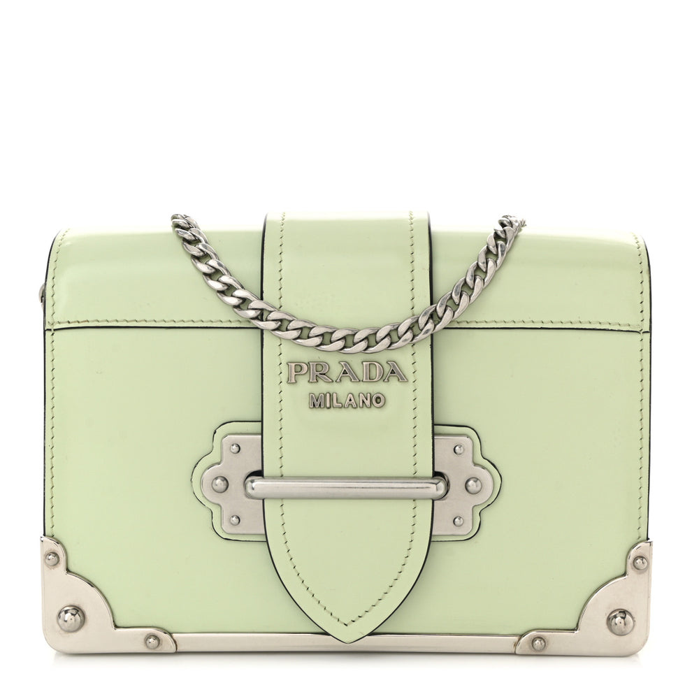 Spazzolato Soft Calfskin Cahier Bag Acqua