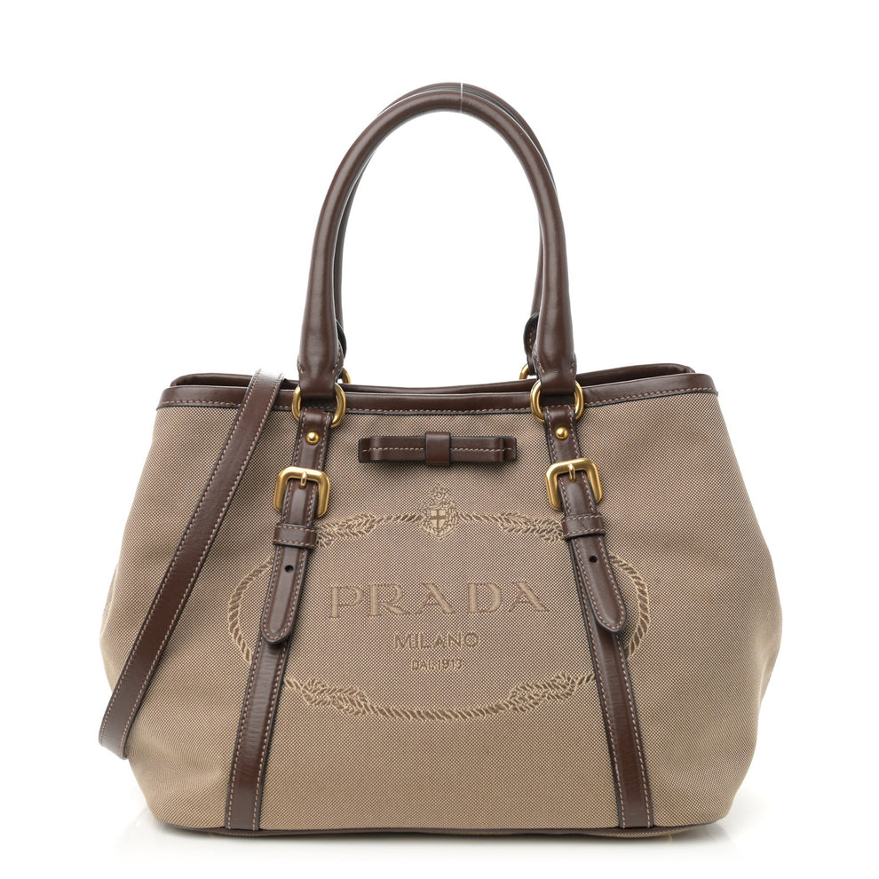 Jacquard Logo Tote Corda Bruciato
