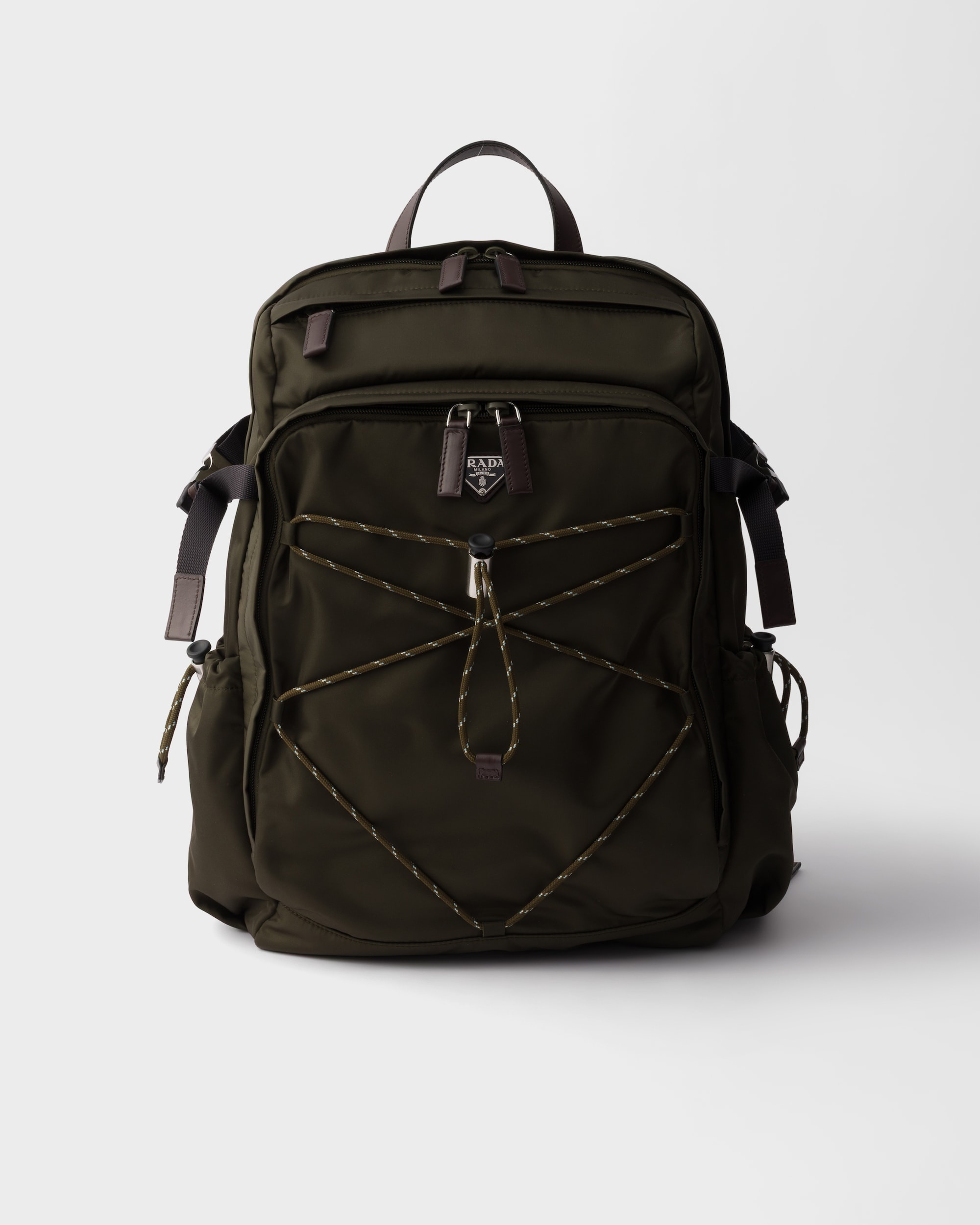Prada Speedrock Re-Nylon and leather backpack
