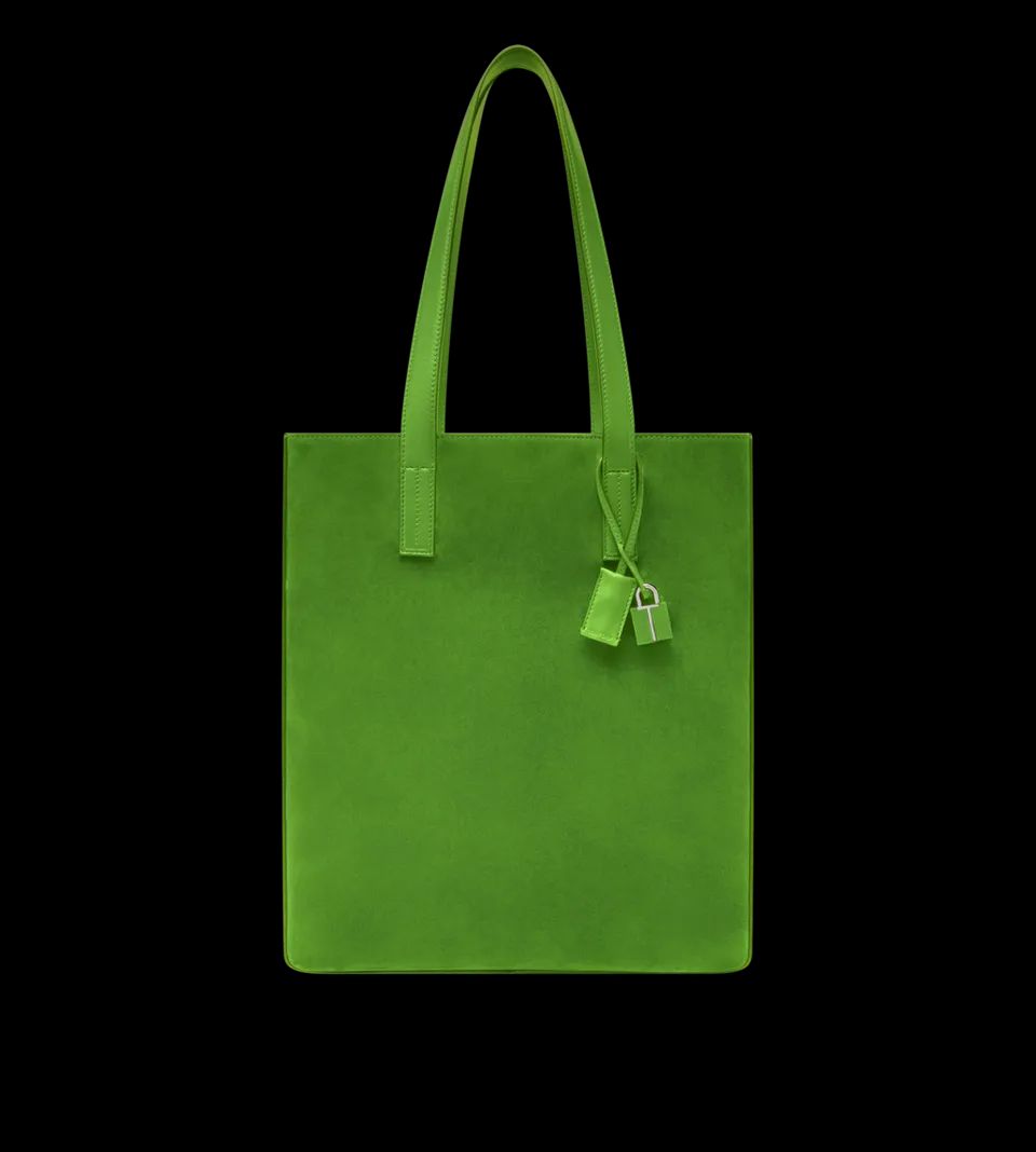 CASHMERE SUEDE NORTH SOUTH TOTE