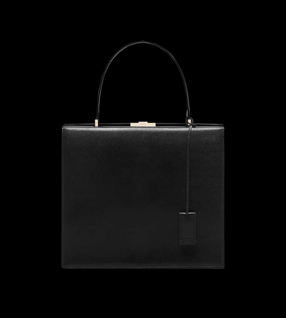 SUPPLE GRAIN LEATHER JEAN TOP HANDLE