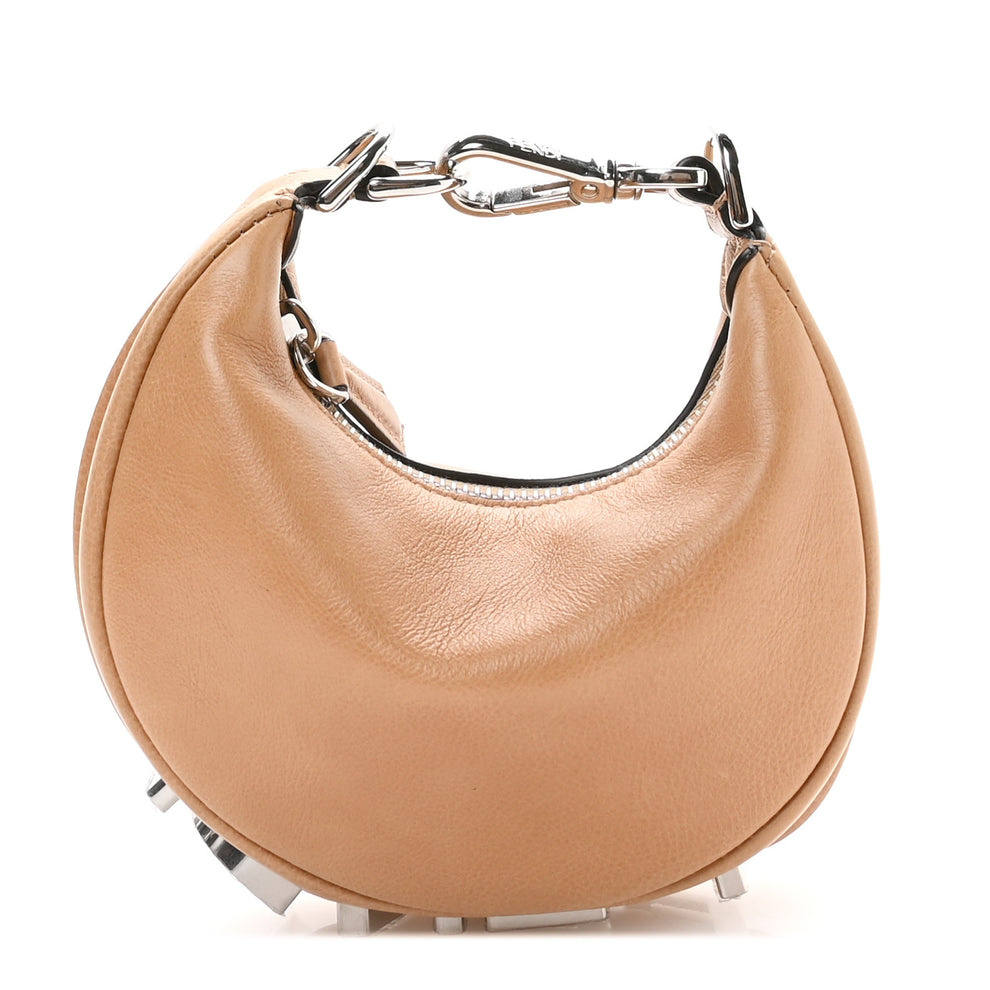 Vitello Grace Nano Fendigraphy Hobo Charm Dark Honey