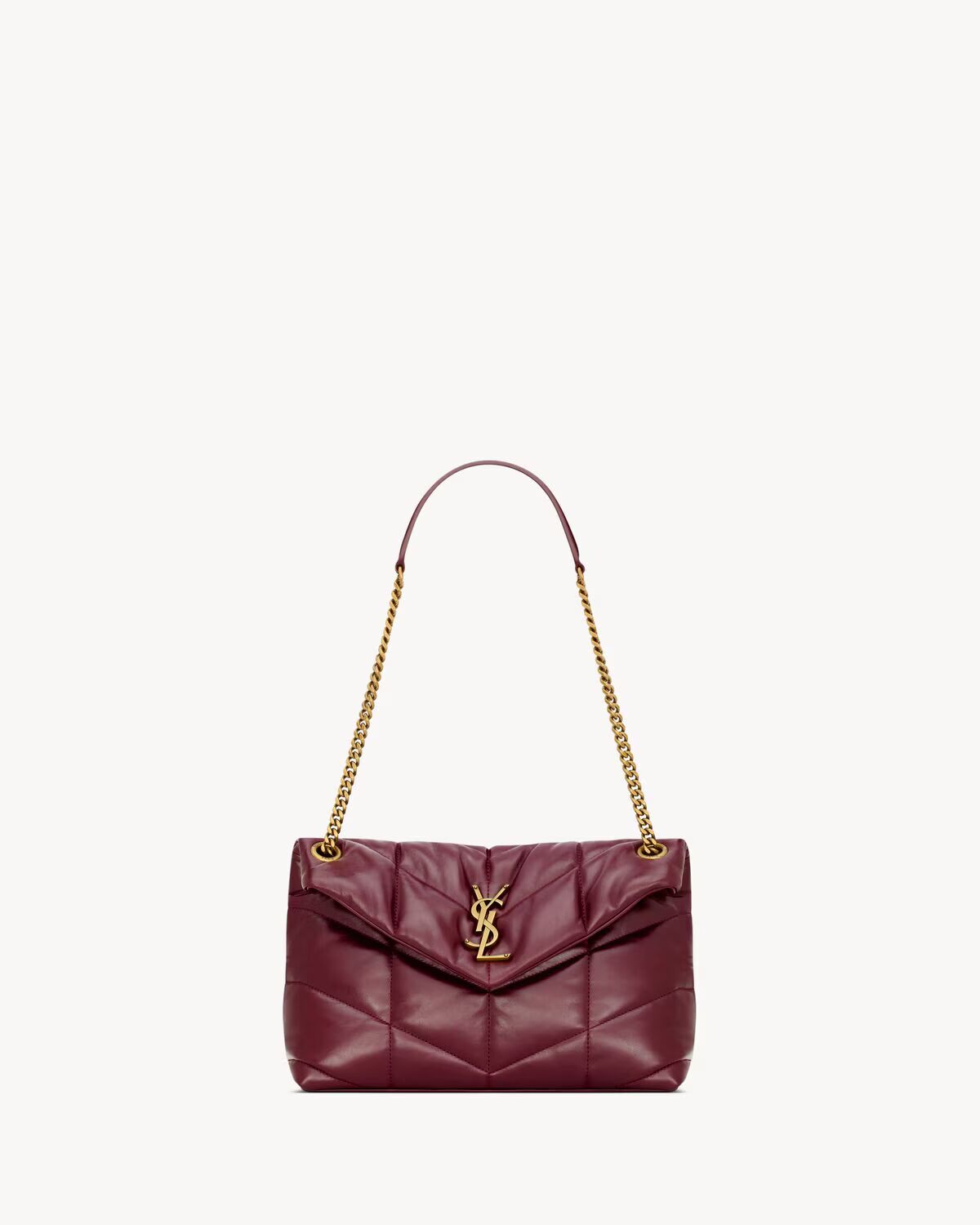 PUFFER small in shiny leather