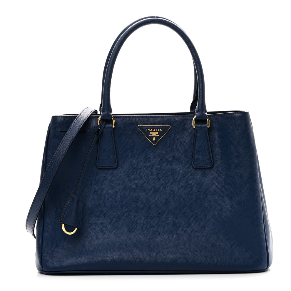 Saffiano Lux Medium Tote Bluette