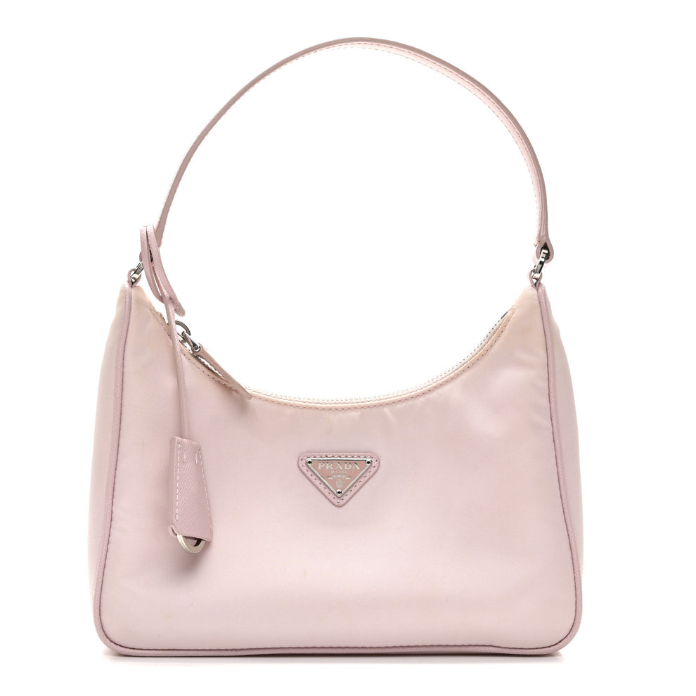 Re-Nylon Saffiano Mini Re-Edition 2005 Bag Alabastro