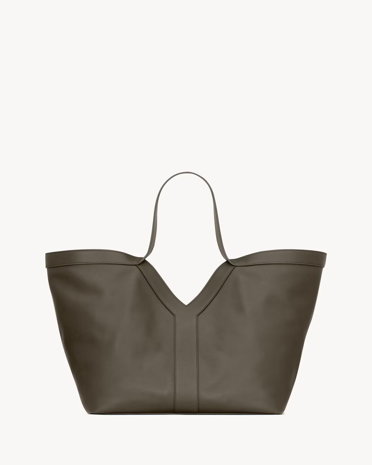 Y tote in leather