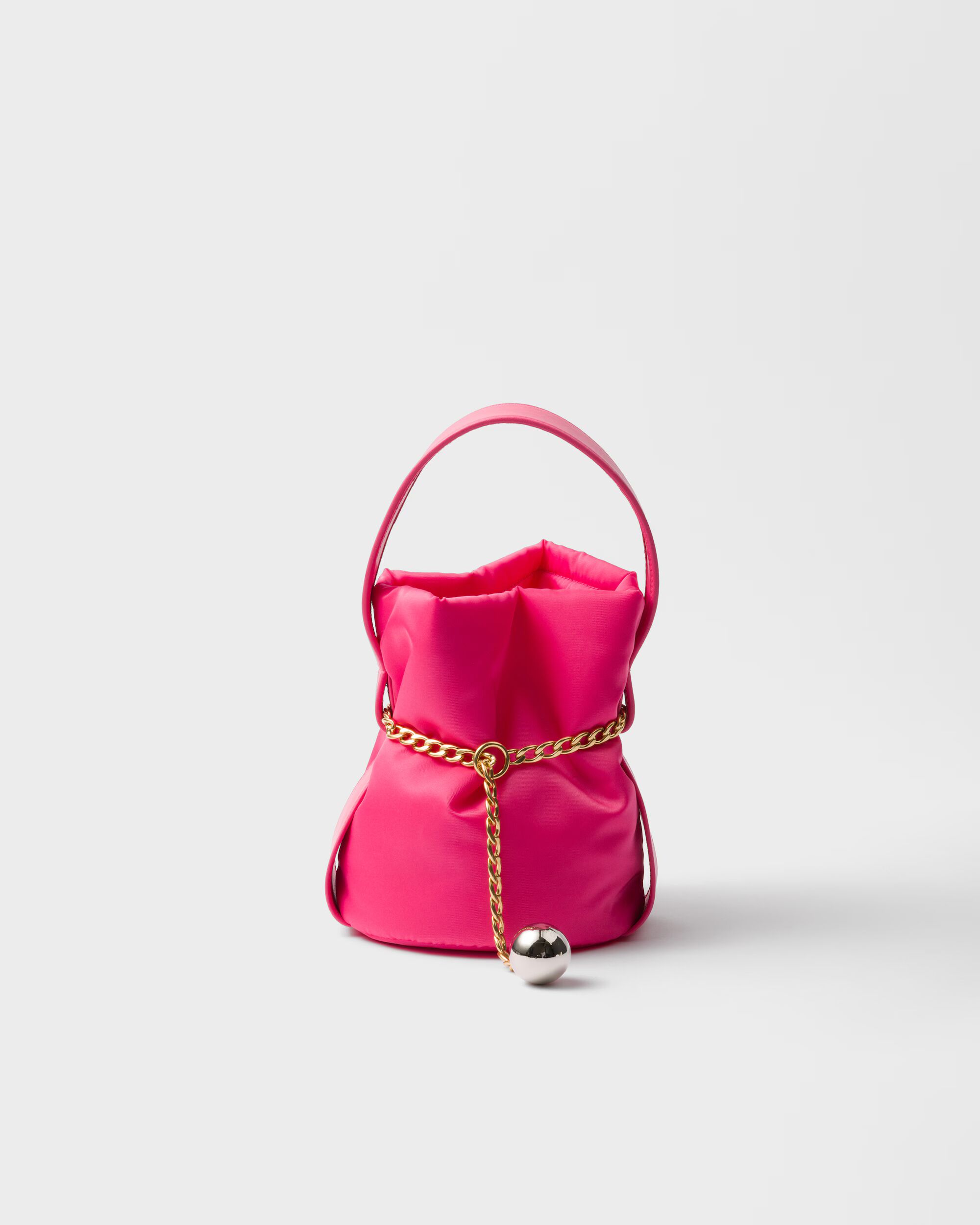 Prada Petit Sac Noir mini Re-Nylon and nappa leather bucket bag