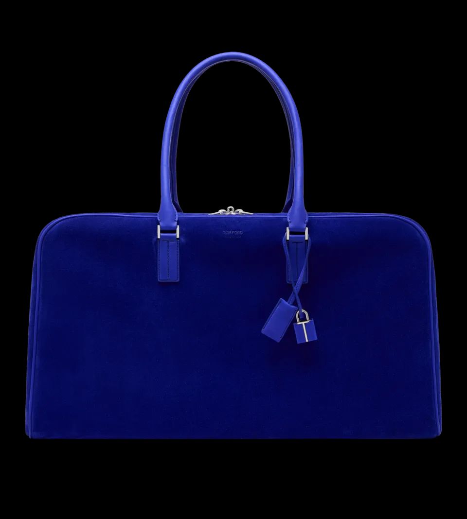 SUEDE BOWLING BAG