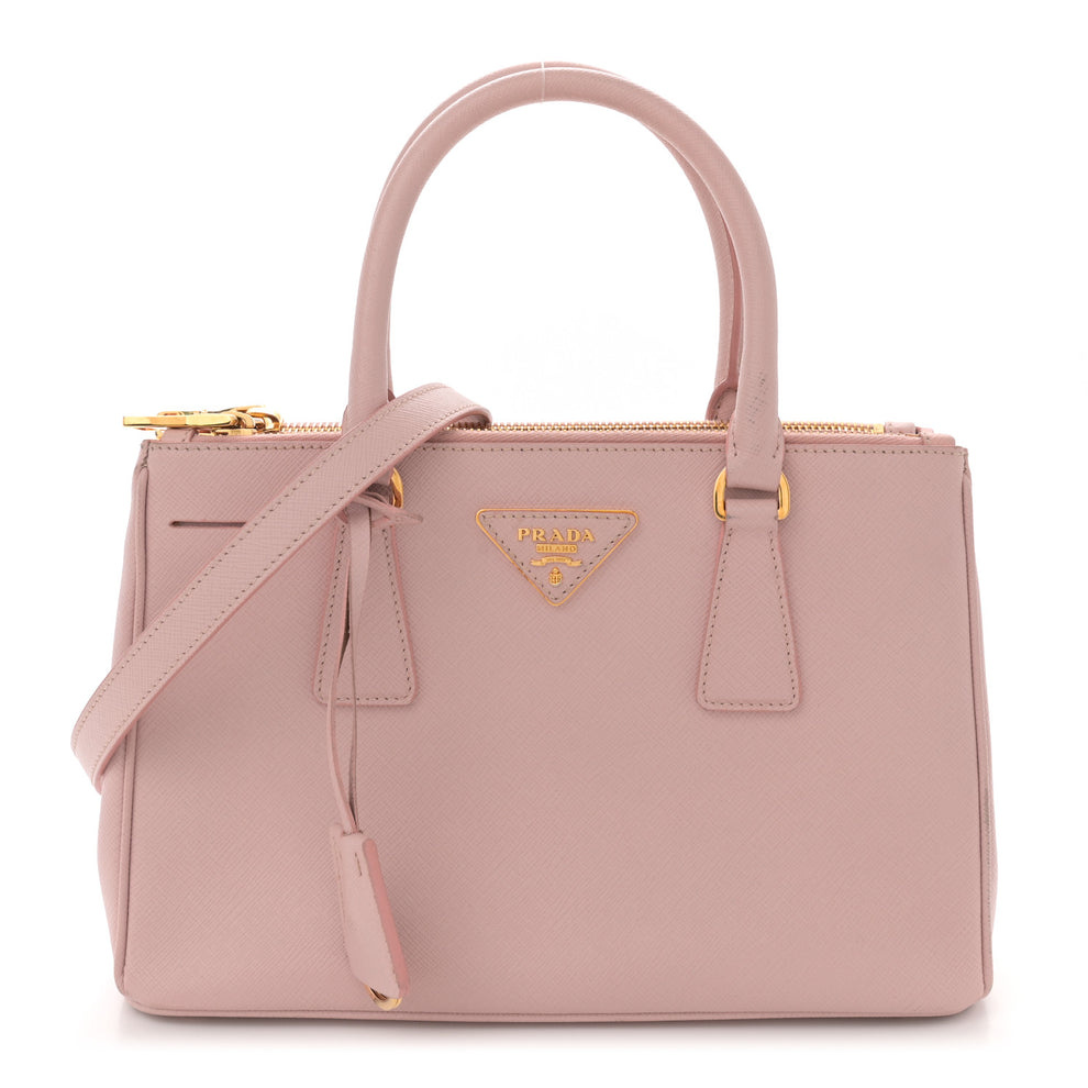 Saffiano Mini Galleria Double Zip Tote Orchidea