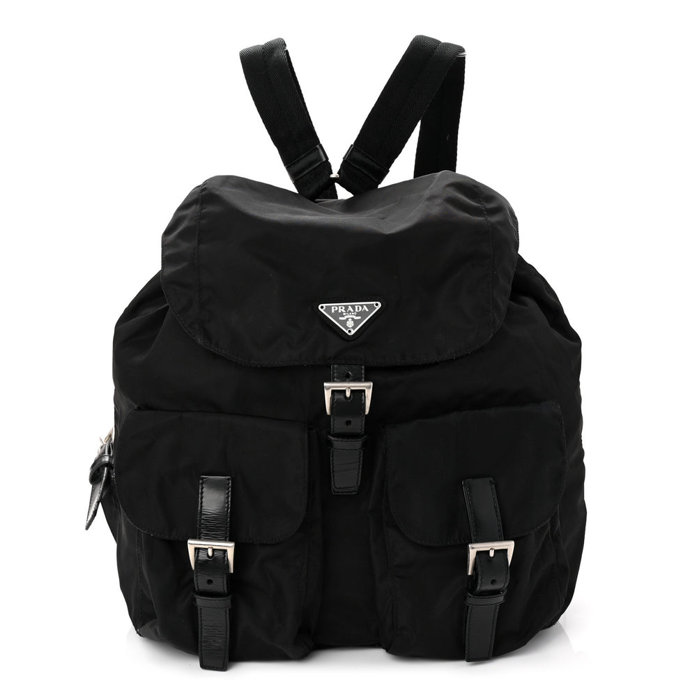 Nylon Vela Medium Backpack Black