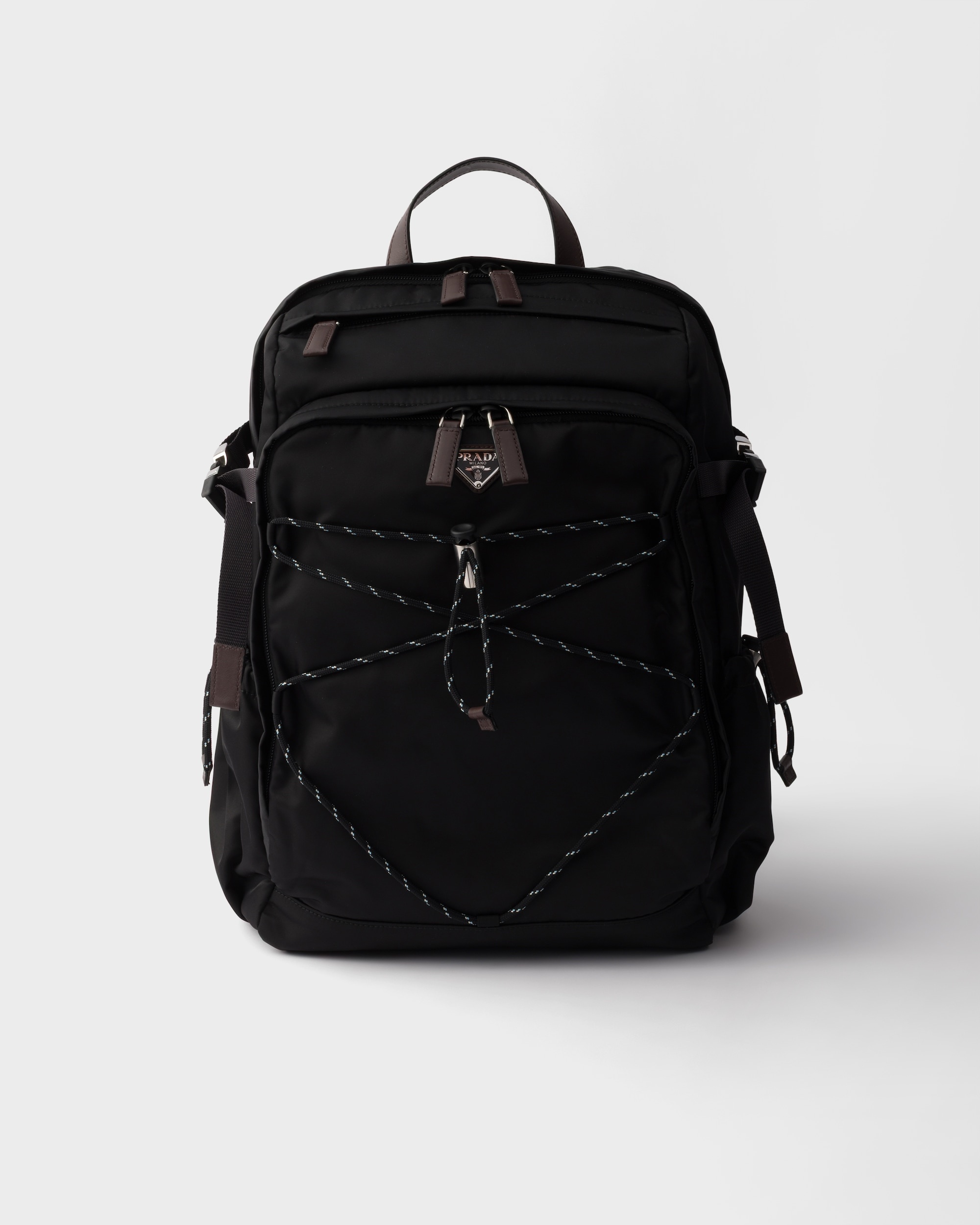 Prada Speedrock Re-Nylon and leather backpack