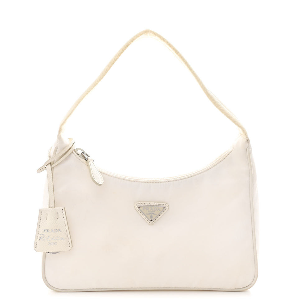 Soft Calfskin Medium Aimée Shoulder Bag White