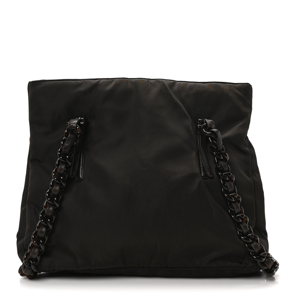 Tessuto Nylon Bacheli Shoulder Bag Ebano