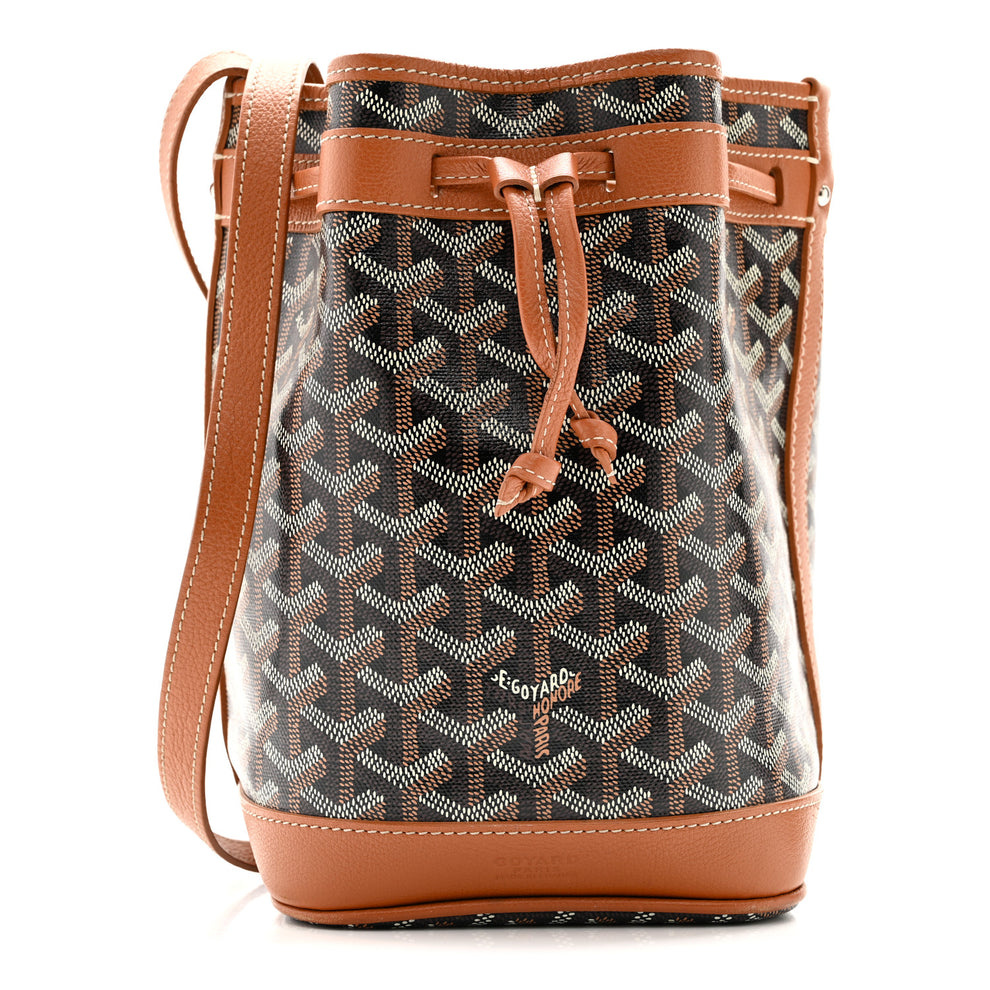 Goyardine Petit Flot Bucket Bag PM Black Gold