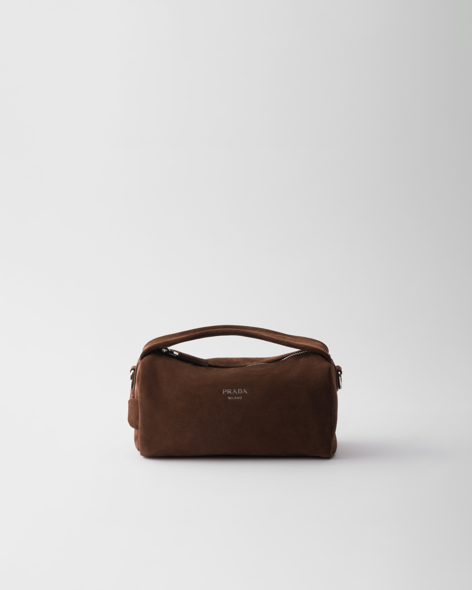 Suede leather shoulder bag
