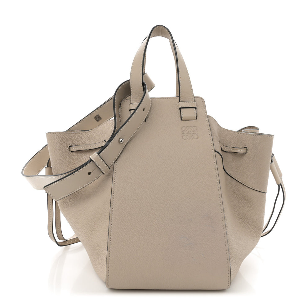 Calfskin Medium Hammock Shoulder Bag Light Oat