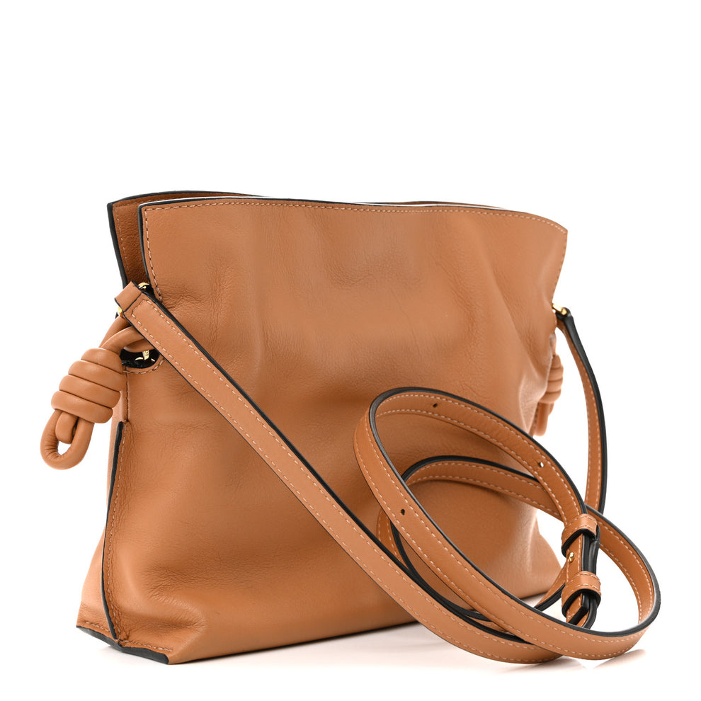 Nappa Medium Flamenco Knot Bag Warm Desert