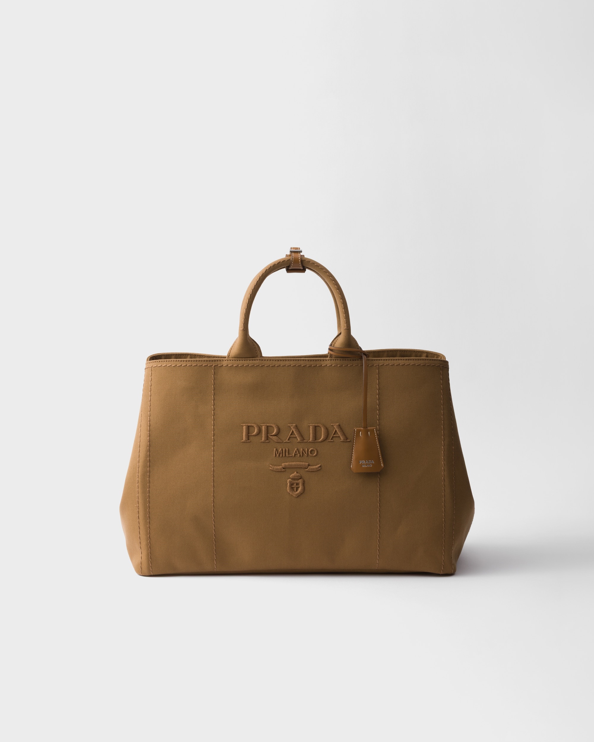 Prada Jardinière extra-large cotton canvas tote bag
