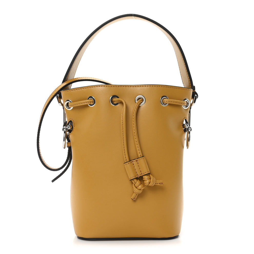 Vitello Liberty Lucido F is Fendi Mini Mon Tresor Bucket Bag Zucca