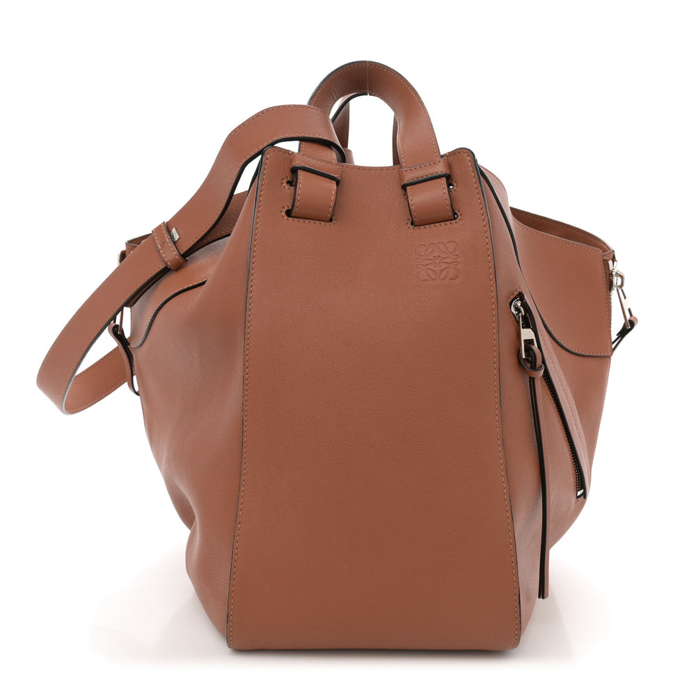 Calfskin Medium Hammock Shoulder Bag Tan