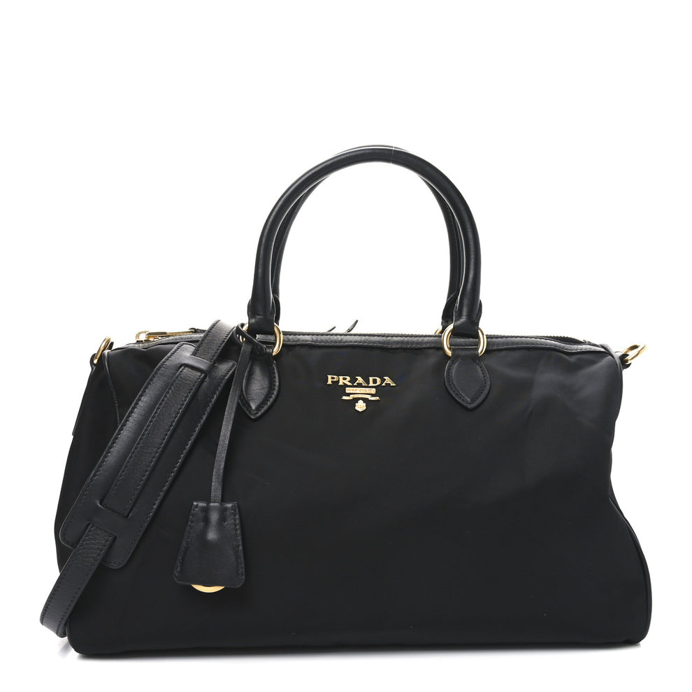 Tessuto Nylon Soft Calf Bauletto Black