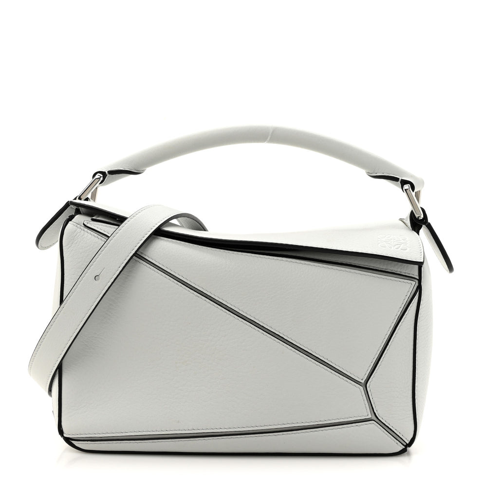 Calfskin Small Puzzle Bag Kaolin