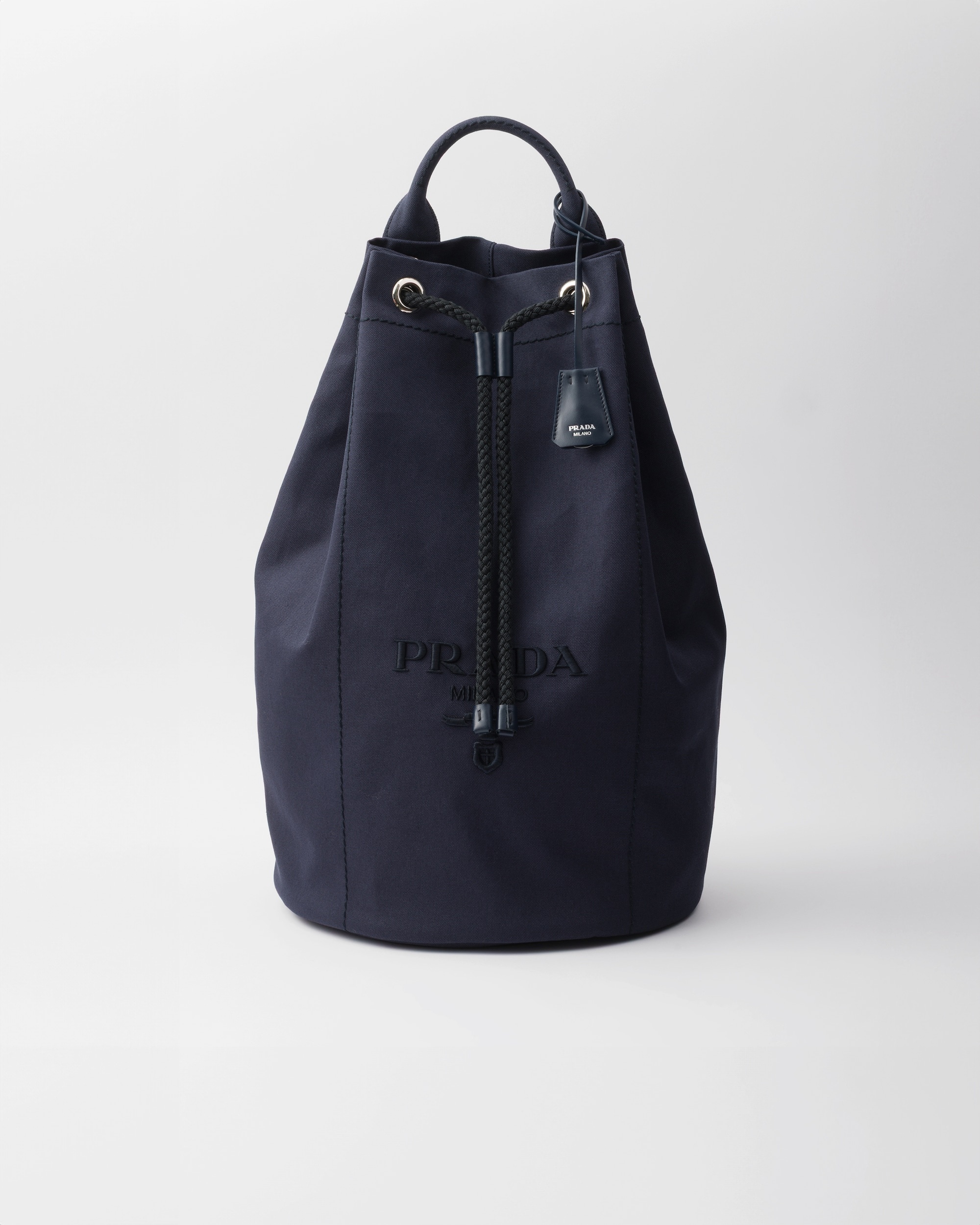Canvas drawstring duffle bag