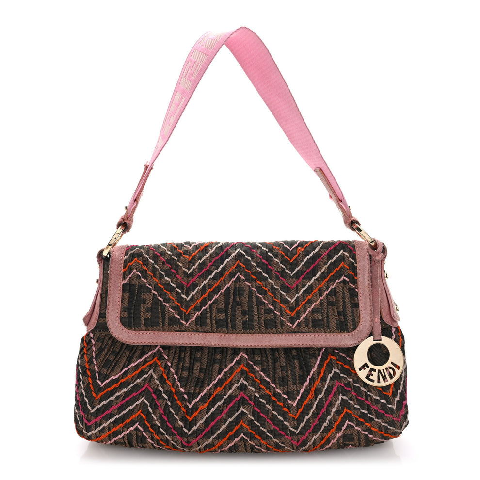 Zucca Cuoio Lucido Small Chef Shoulder Bag Tobacco Pink