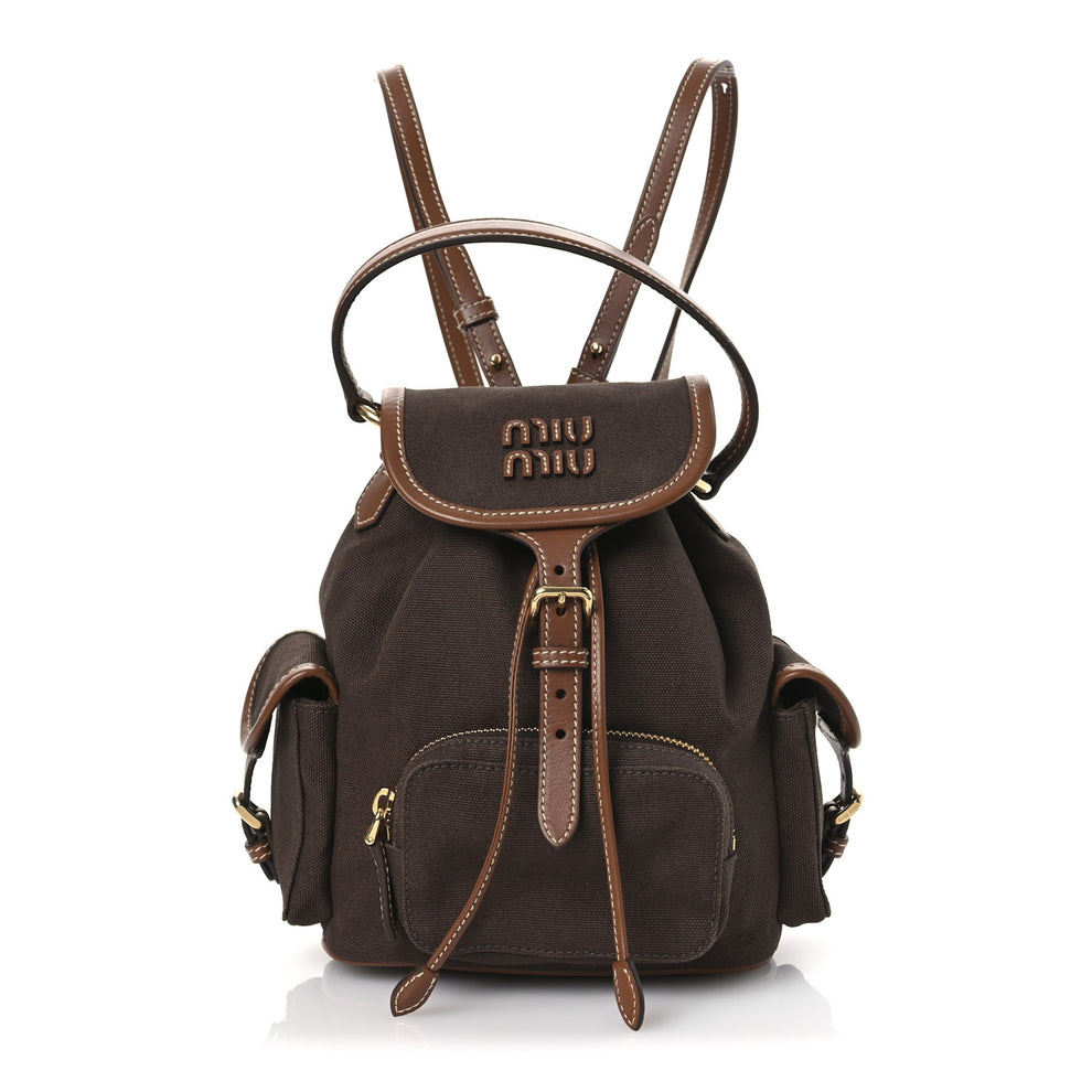 Canapa Soft Calfskin Mini Backpack Cocoa Brown Brandy