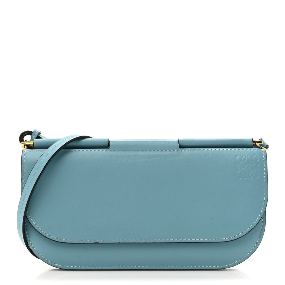 Smooth Calfskin Gate Pochette Light Blue