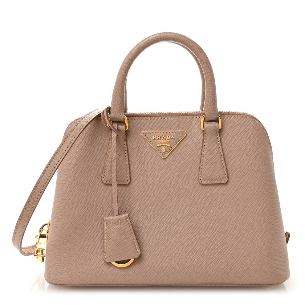 Saffiano Lux Small Promenade Tote Cammeo