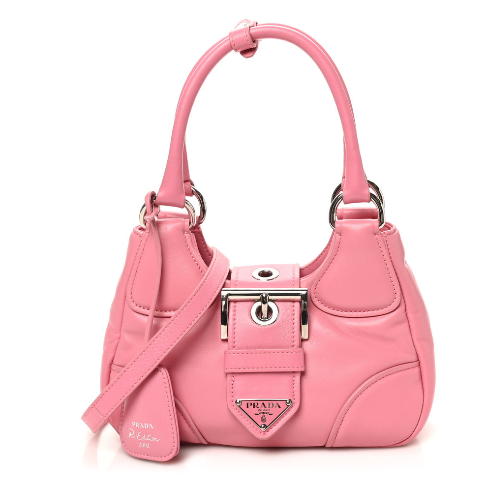 Nappa Soft Padded Re-Edition 2002 Moon Bag Geranio