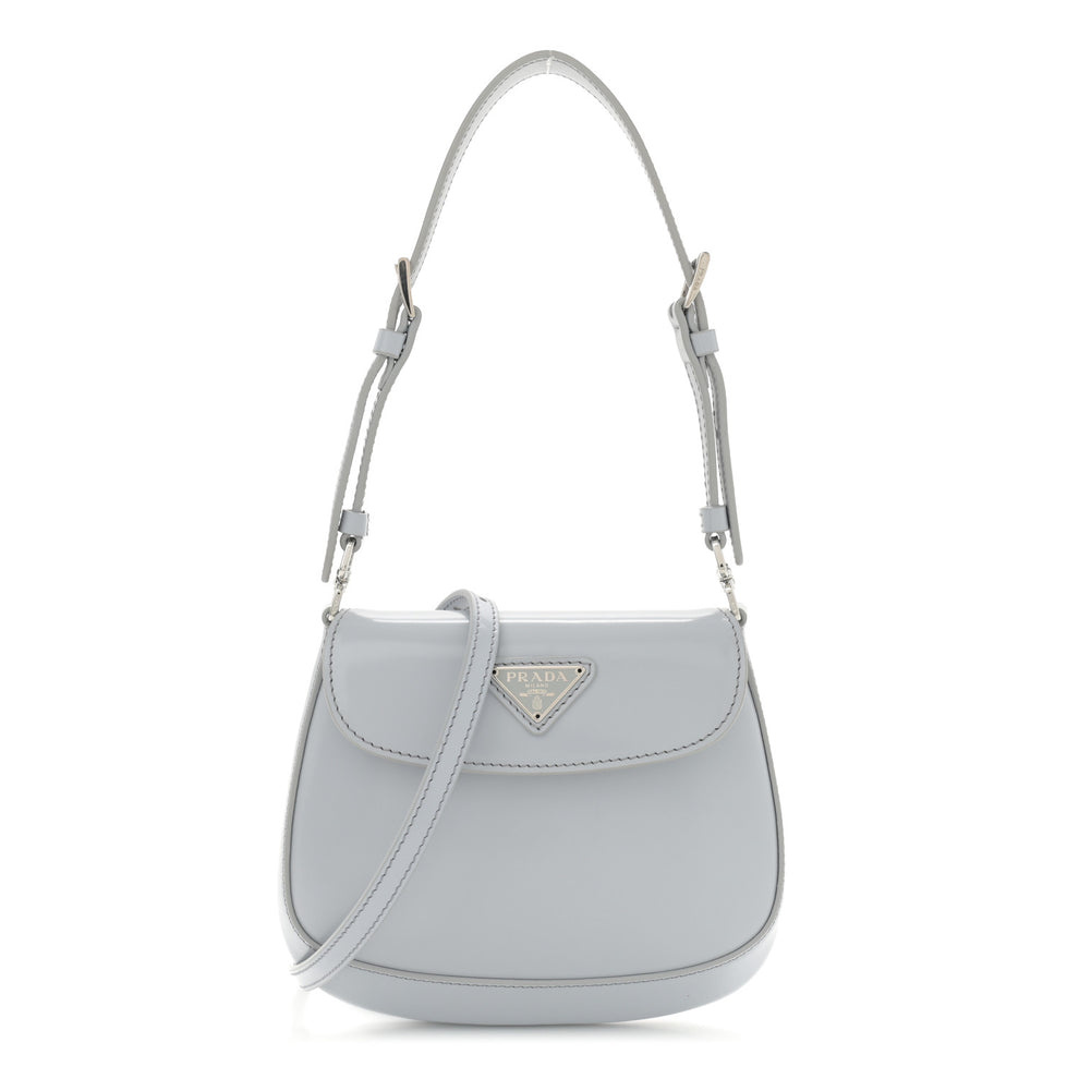 Spazzolato Mini Cleo Flap Adjustable Strap Shoulder Bag Fiordaliso