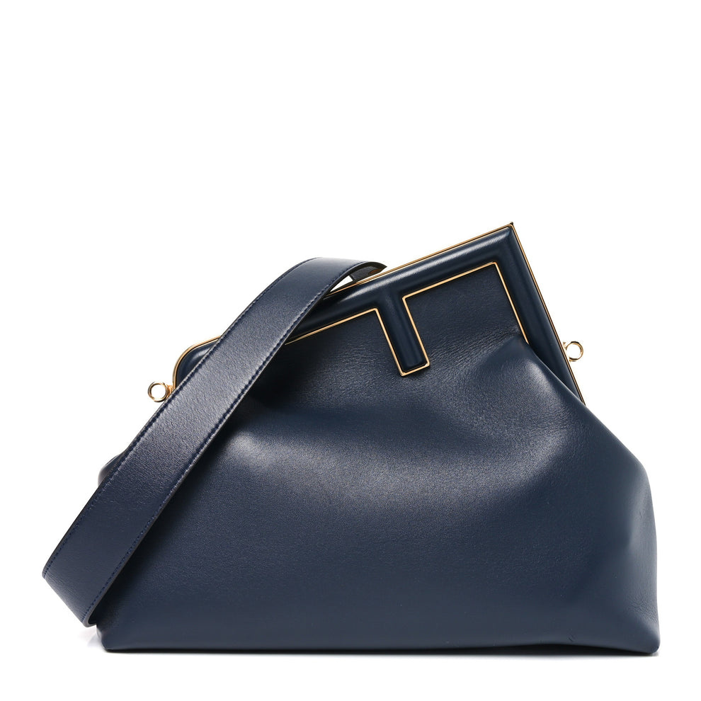 Shiny Nappa Medium Fendi First Dark Blue