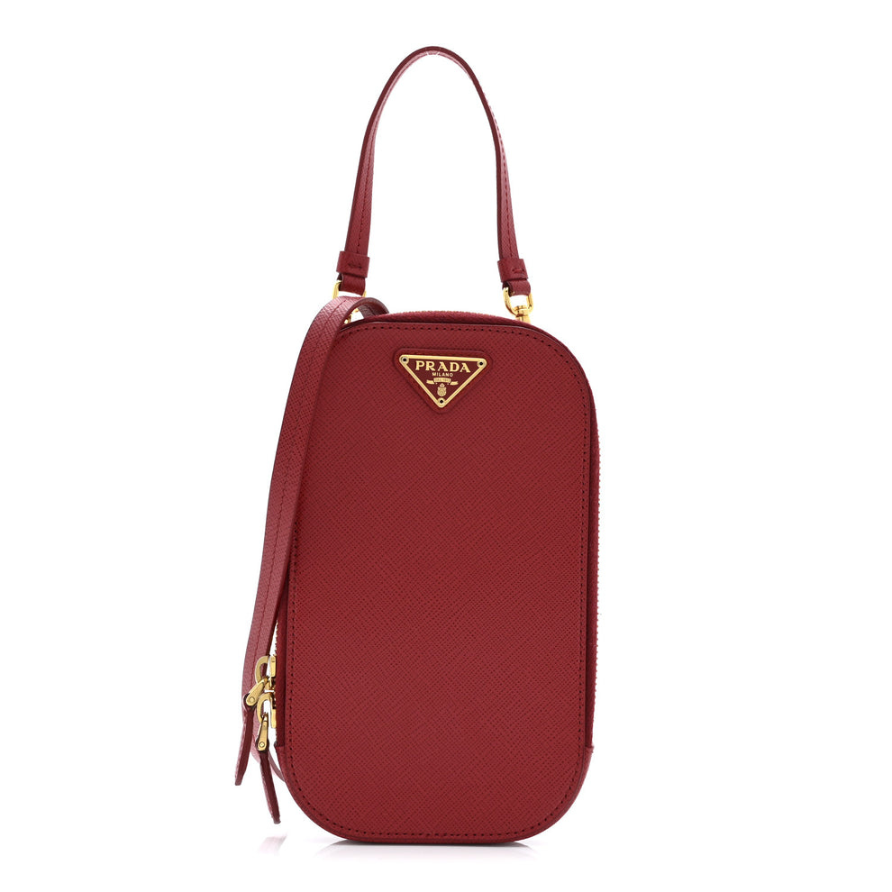 Saffiano Mini Crossbody Bag Red