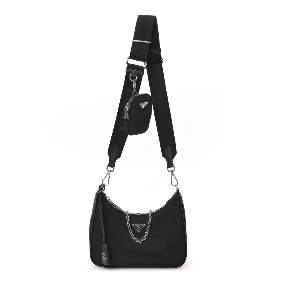 Nylon Re-Edition 2005 Shoulder Bag Black