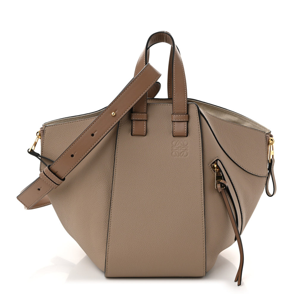 Calfskin Mini Hammock Shoulder Bag Sand Mink