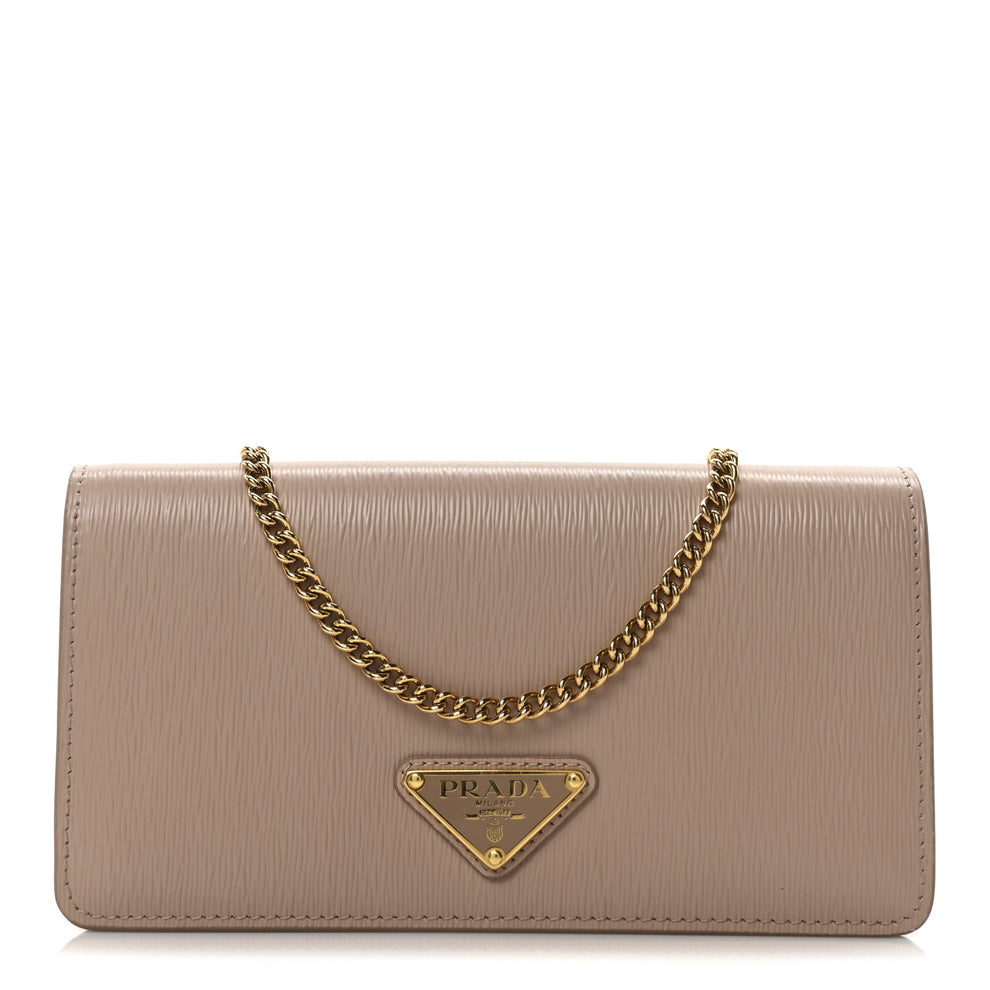 Vitello Move Triangle Logo Miniborse Cipria