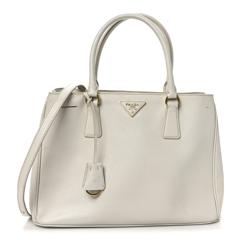 Saffiano Lux Medium Tote Talco