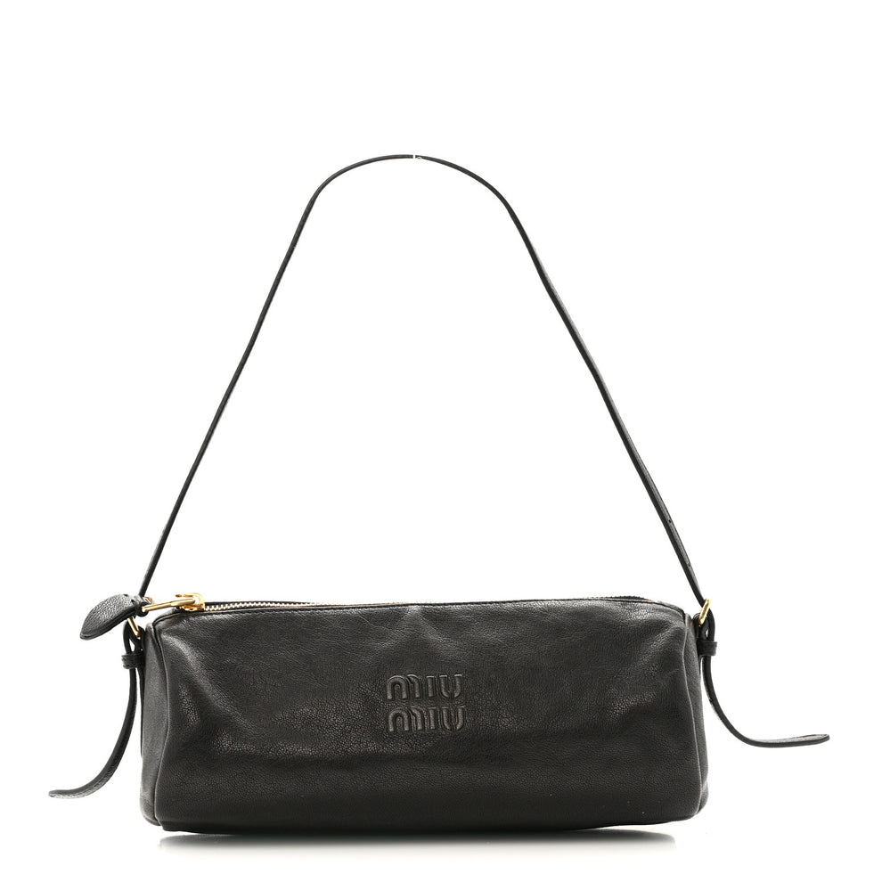 Nappa Aviator Mini Pouch Black