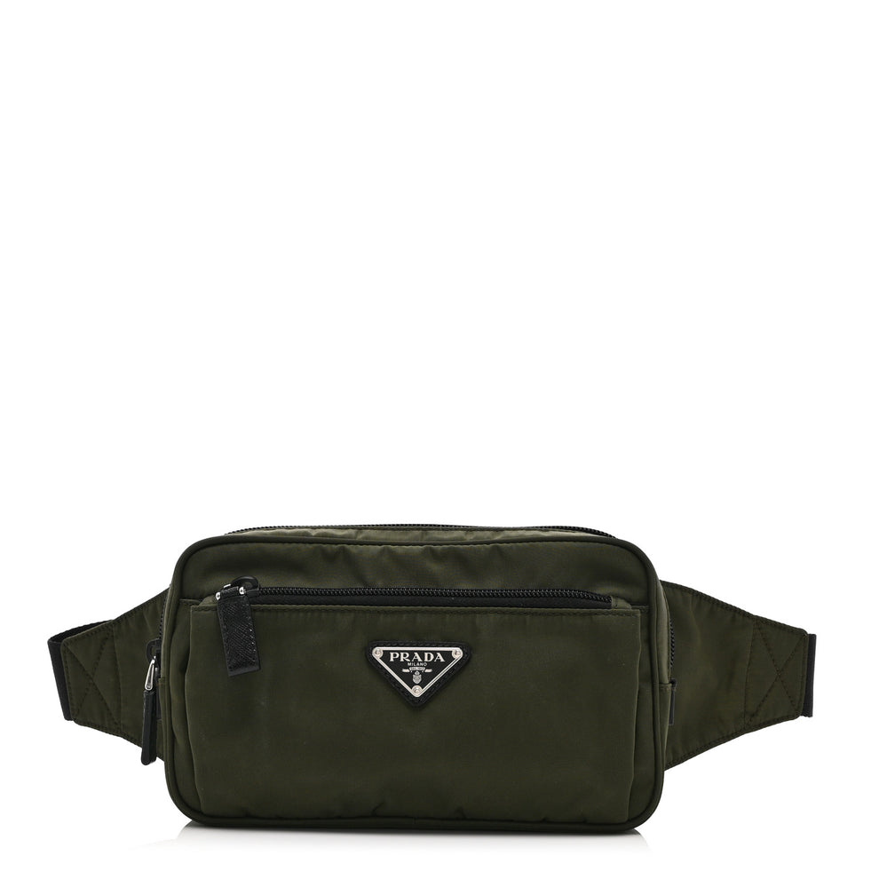 Tessuto Nylon Belt Bag Khaki