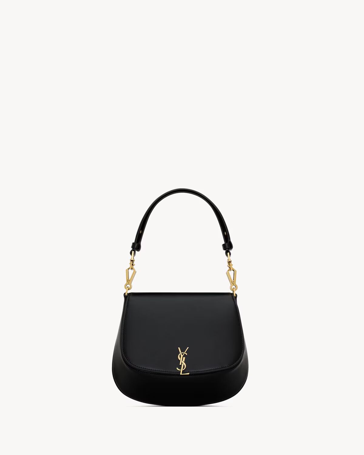 Mini VOLTAIRE TOP HANDLE bag in BOX SAINT LAURENT