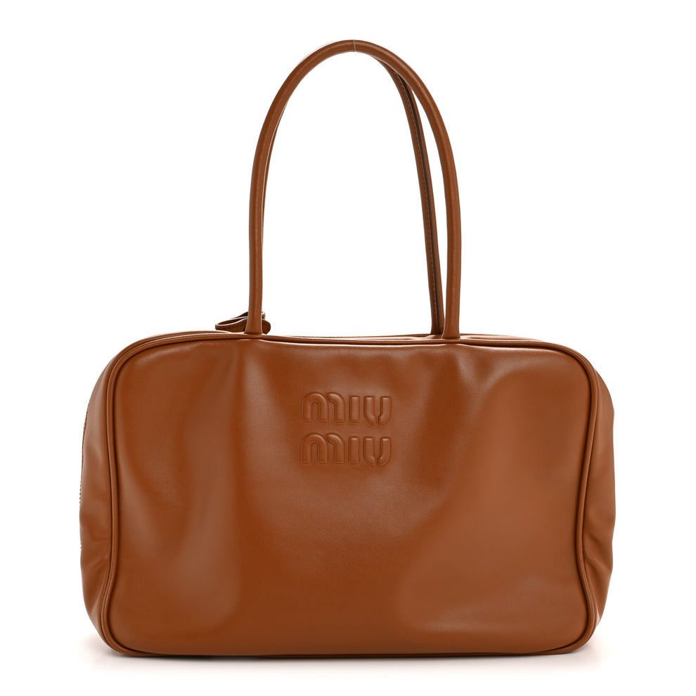 Soft Calf Softy Large Beau Top Handle Bag Cognac