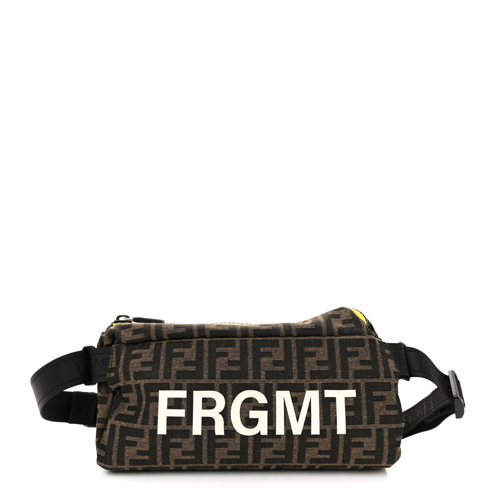 X FRGMT Fabric FF 1974 Embossed Belt Bag Tobacco Moro Black White